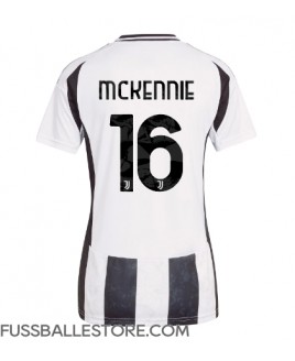 Günstige Juventus Weston McKennie #16 Heimtrikot Damen 2024-25 Kurzarm